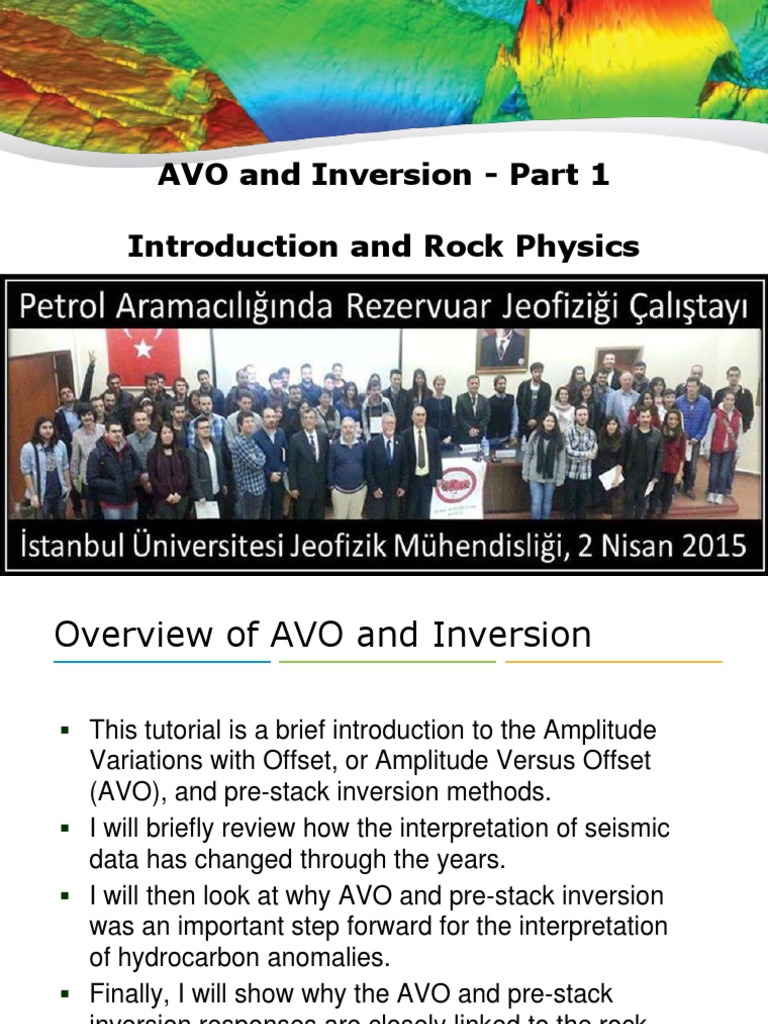 AVO and Rock Physics Overview | PDF | Porosity | Reflection Seismology