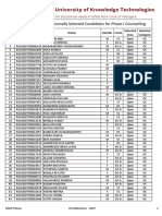 Main List Phase 1