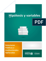 Hipótesis y Variables