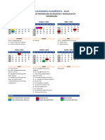 Calendario Academico CO AEDU Facnet 2019-1