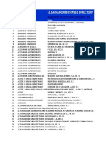 El Salvador Business Directory Sample