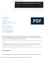 Rotar, Mover, Eliminar y Volver A Numerar Las Páginas de Un PDF en Adobe Acrobat DC PDF