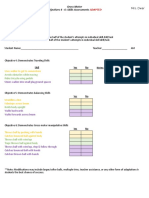 Gross Motor Objective 4-6 Skills Assessment Adapted