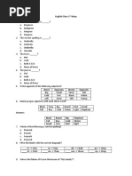 English First to Martric MCQS