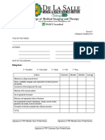 Colloquium Grading Form (Group Grade) PDF