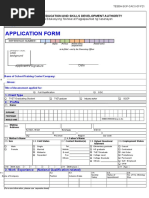 Application Form: Technical Education and Skills Development Authority