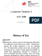 Lecture 1 - Introduction of Malaysia Taxation