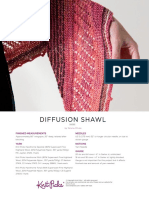 Diffusion Shawl: Finished Measurements Needles