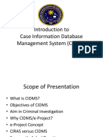 Intro To CIDMS PDF