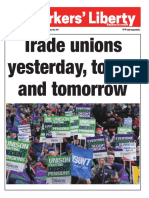 Trade Unions Yesterday, Today, and Tomorrow