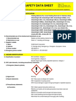 SDS Safety Data Sheet for Welding Materials