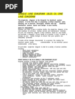 Single Line Diagram (SLD) Or, One Line Diagram