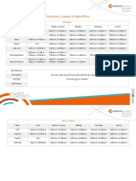 Horarios Cuerpo y Salud Plus