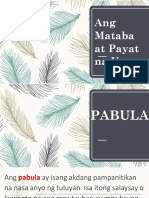 Ang Mataba at Payat Na Usa
