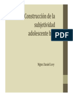 Construccion de La Subjetividad Adolescente Hoy