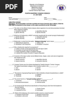 4th Perodical Test in Science 8