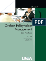 Orphan Policyholder Management: Best Practices