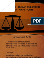 Torts (Chapter 8 Human Relations)