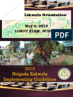 Brigada Eskwela Orientation: May 6, 2019 Lonoy Elem. School