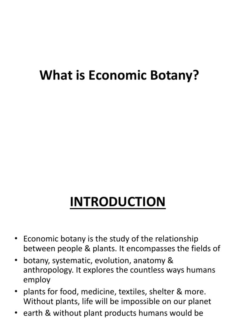 Economic Botany | PDF
