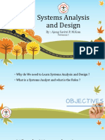 Systems Analysis and Design: By: Ajeng Savitri P, M.Kom