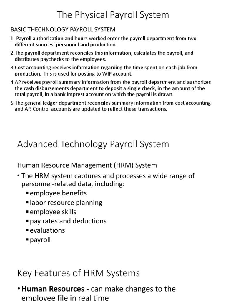 Payroll System Overview and Processes | PDF | Paycheck | Payroll
