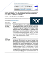 Jurnal Kimia Sains Dan Aplikasi