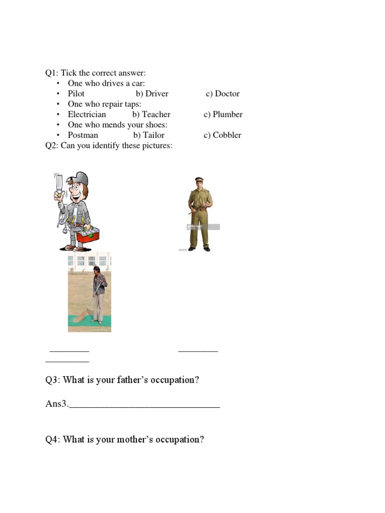 Q3: What Is Your Father's Occupation? Ans3. | PDF | Law