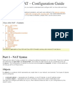 Cisco Asa Nat in Brief