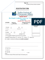 Registration Form - Six Months-VIII-Batch PDF