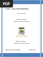 Pcas6 - Java Programming: Practical Records