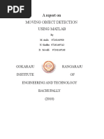 Moving Object Detection Through MATLAB