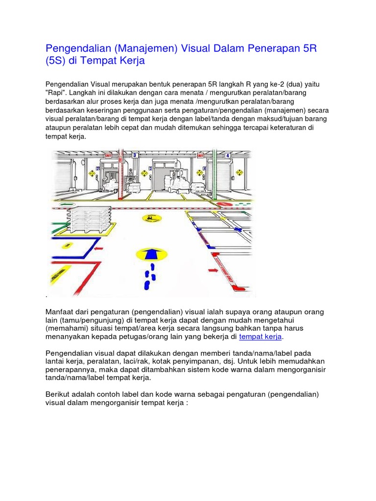 Pengendalian Visual dalam 5R di Tempat Kerja | PDF | Bisnis | Komputer