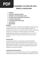 monografia durkheim sociologia