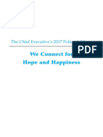 We Connect For Hope and Happiness: The Chief Executive's 2017 Policy Address