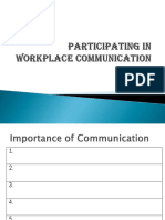 Participating in Workplace Communication