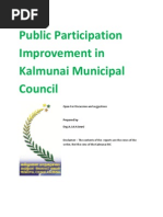 Public Participation Improvement in Kalmunai Municipal Council