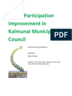 Public Participation Improvement in Kalmunai Municipal Council