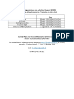 OSA SOAD SFAD Calendar of Activities 2