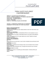 Material Safety Data Sheet Calcined Kaolin (Chamotte) - United State