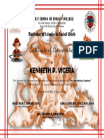 Certificate of Appreciation: Kenneth P. Vicera