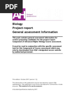 Biology Project-Report General Assessment Information