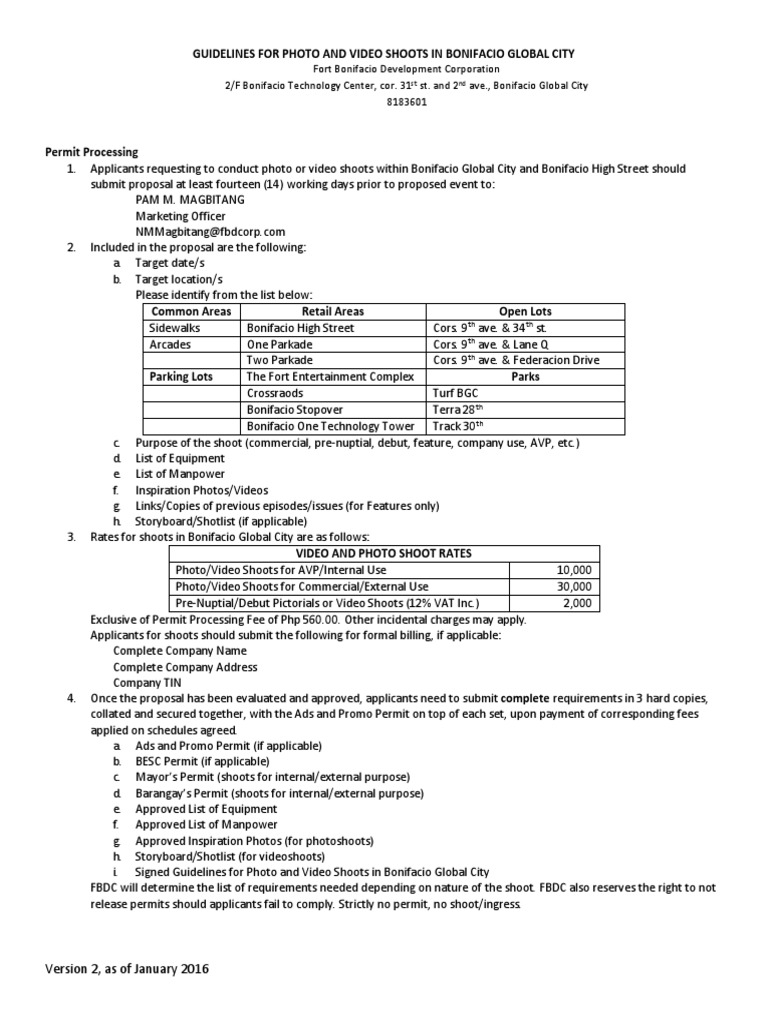 Photo Video Guidelines | PDF | Business