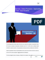 Form INC – 22A - Overview - Online Procedure - Applicability - Fees - Govt Penalties