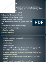 R.I.C.E. Should Be Given To Anyone Who Gets A Bruise, Strain or Sprain While Engaging in A Physical Activity. What Does RICE Stands For?