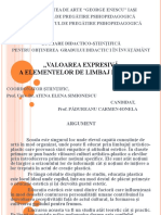 Ed. Plastică - Valoarea Expresivă A Elementelor de Limbaj Plastic - PPT