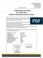 ANSI/IEEE Design Test Report 15 KV Class 200 A Loadbreak Separable Connector System
