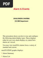 Alarm & Events: Shailendra Sharma CE-HMI Department