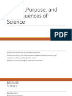 Nature, Purpose, and Consequences of Science Preparatory For Ecology