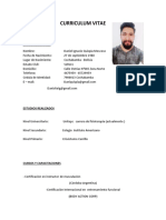 Curriculum Vitae Daniel,. Actual